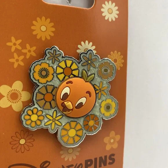 Disney World 2023 Epcot Flower & Garden Festival Orange Bird LR Parks Trading - Picture 3 of 4